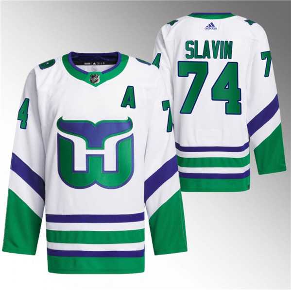Men's Carolina Hurricanes #74 Jaccob Slavin White 2023-24 Stitched Jersey Dzhi,We sell and wholesale Men's Carolina Hurricanes #74 Jaccob Slavin White 2023-24 Stitched Jersey Dzhi on line form chian!